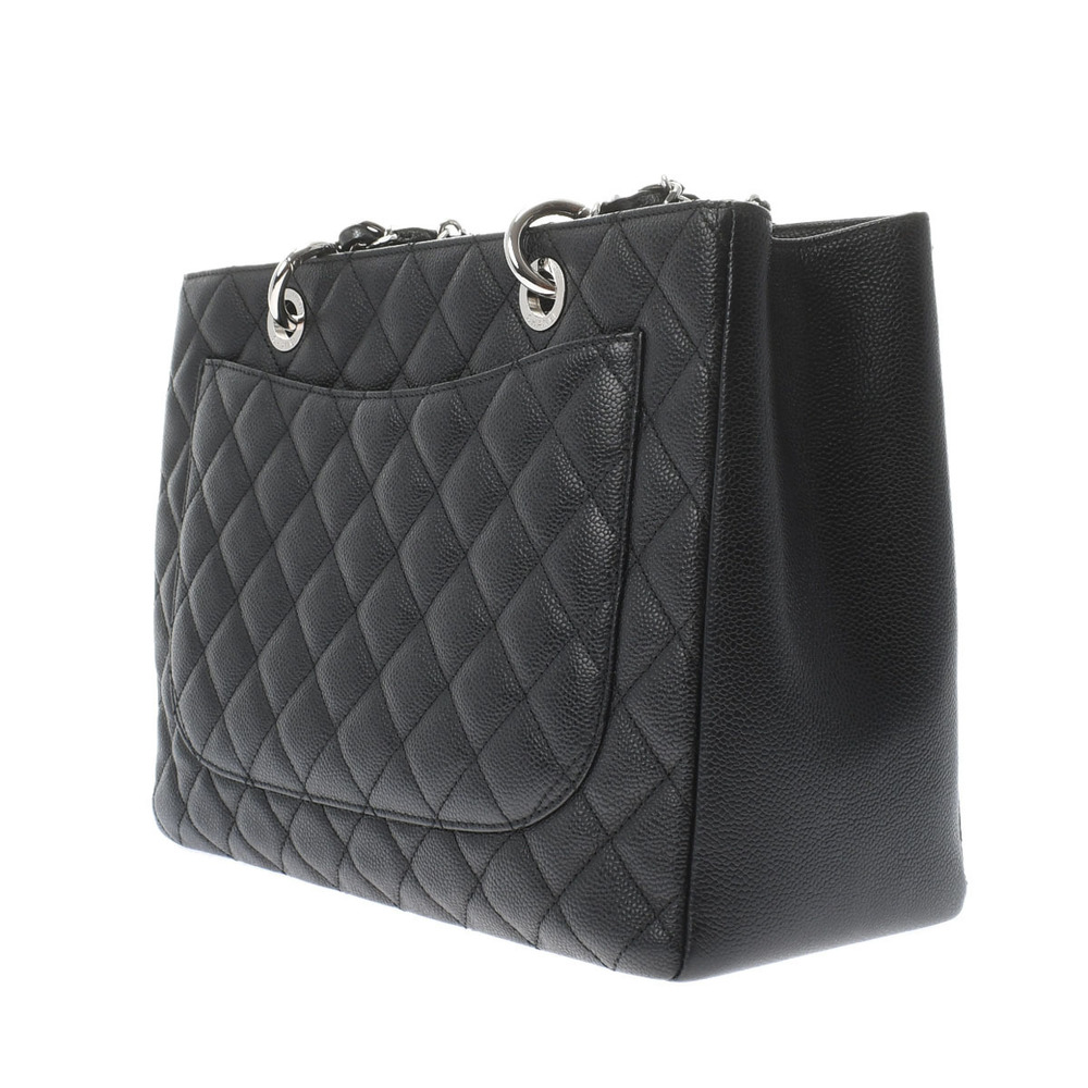 Chanel Matelasse Gst Black Silver Hardware Caviar Skin Tote Bag - Picture 2 of 11